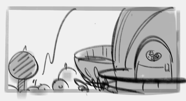 Sketchy external house shot